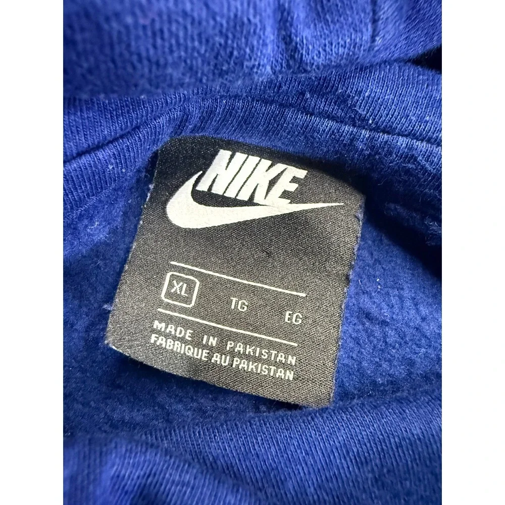 Nike Mens Sportswear Club Fleece Hoodie Royal Blue XL Pullover Logo 2016